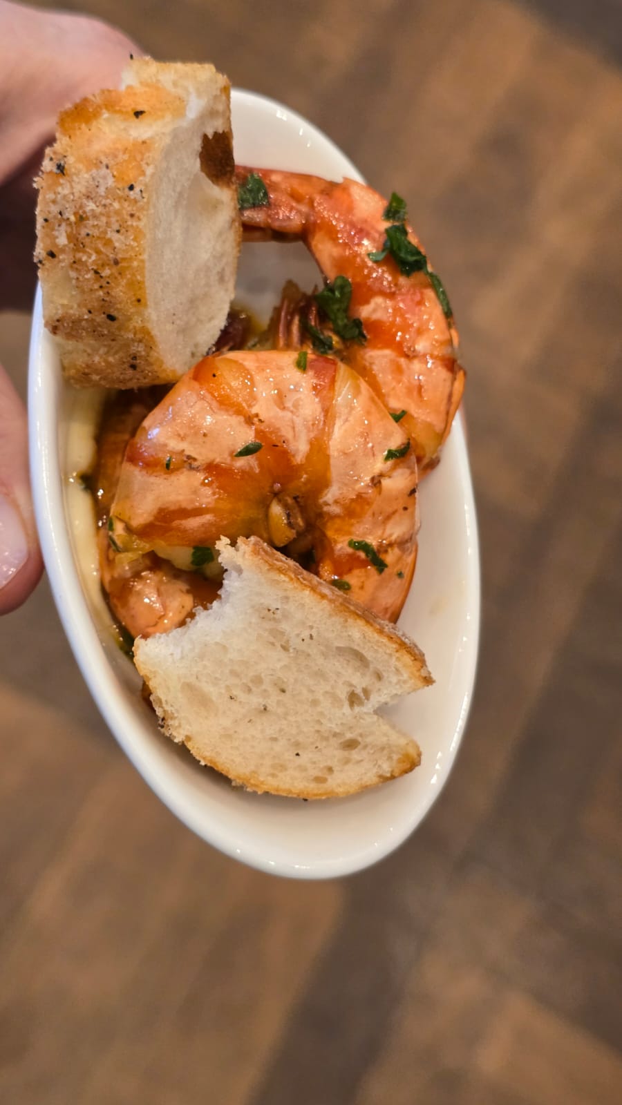 Foto Axel Heiser: Garnelen mit Honigsauce & Bienenpollen-Aioli